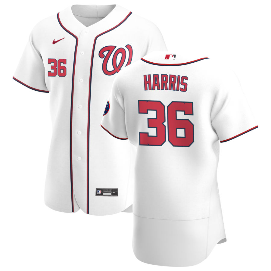 Washington Nationals #36 Will Harris Men's Nike White Home 2020 Authentic Player MLB Jersey Washington Nationals #36 Will Harris Men's Nike White Home 2020 Authentic Player MLB Jersey