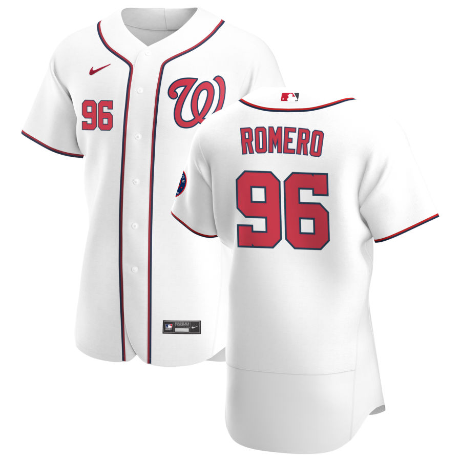 Washington Nationals #96 Seth Romero Men's Nike White Home 2020 Authentic Player MLB Jersey Washington Nationals #96 Seth Romero Men's Nike White Home 2020 Authentic Player MLB Jersey