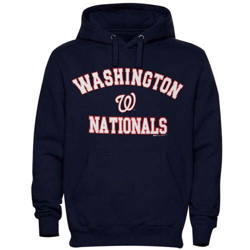 Washington Nationals Fastball Fleece Pullover Navy Blue MLB Hoodie Washington Nationals Fastball Fleece Pullover Navy Blue MLB Hoodie