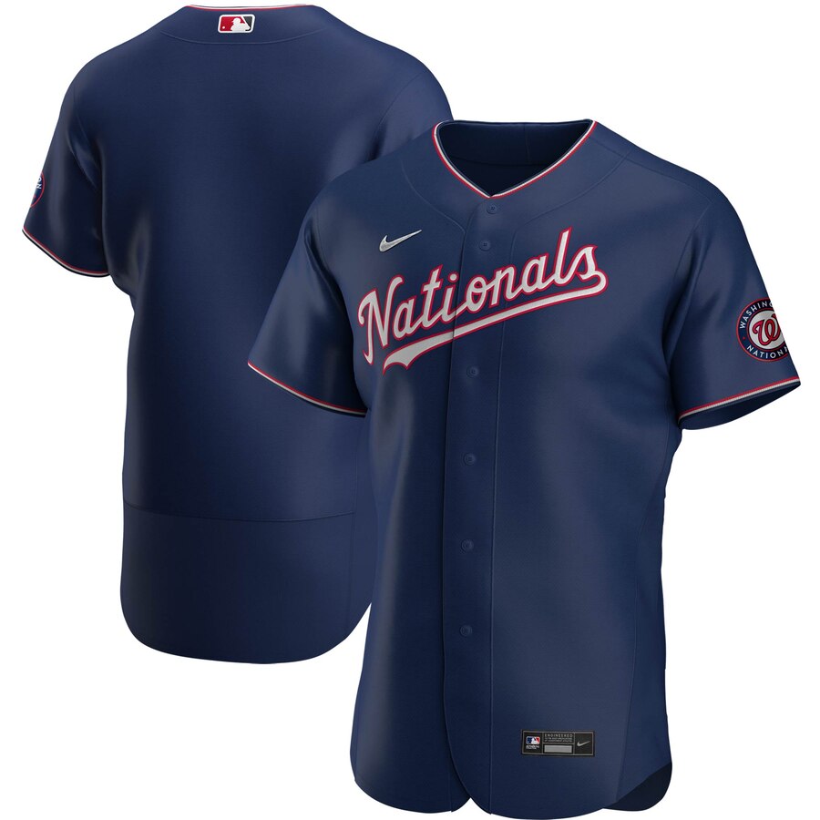 Washington Nationals Men's Nike Navy Alternate 2020 Authentic Team MLB Jersey Washington Nationals Men's Nike Navy Alternate 2020 Authentic Team MLB Jersey
