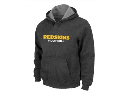 Washington Red Skins Authentic font Pullover Hoodie D.Grey Washington Red Skins Authentic font Pullover Hoodie D.Grey