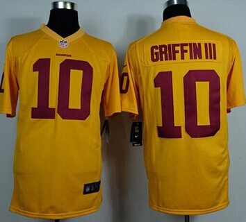 Washington Redskins #10 Robert Griffin III Gold NFL Game Jersey Washington Redskins #10 Robert Griffin III Gold NFL Game Jersey