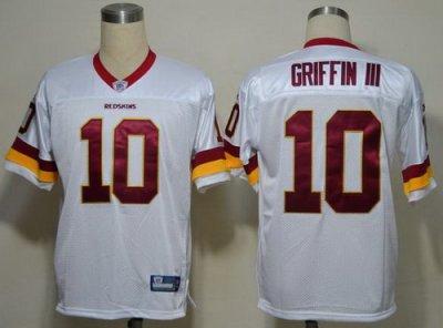 Washington Redskins #10 Robert Griffin III White NFL Jerseys