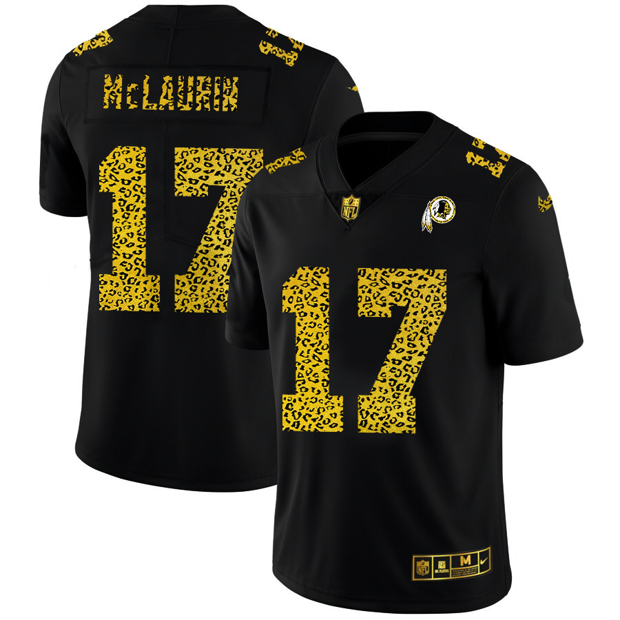 Washington Redskins #17 Terry McLaurin Men's Nike Leopard Print Fashion Vapor Limited NFL Jersey Black Washington Redskins #17 Terry McLaurin Men's Nike Leopard Print Fashion Vapor Limited NFL Jersey Black