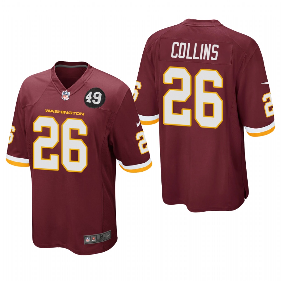 Washington Redskins #26 Landon Collins Men's Nike Burgundy Bobby Mitchell Uniform Patch NFL Game Jersey Washington Redskins #26 Landon Collins Men's Nike Burgundy Bobby Mitchell Uniform Patch NFL Game Jersey