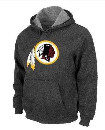 Washington Redskins Classic Logo Pullover Hoodie Sweatshirt - D.Grey Washington Redskins Classic Logo Pullover Hoodie Sweatshirt - D.Grey