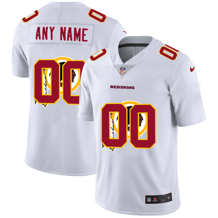 Washington Redskins Custom White Men's Nike Team Logo Dual Overlap Limited NFL Jersey Washington Redskins Custom White Men's Nike Team Logo Dual Overlap Limited NFL Jersey