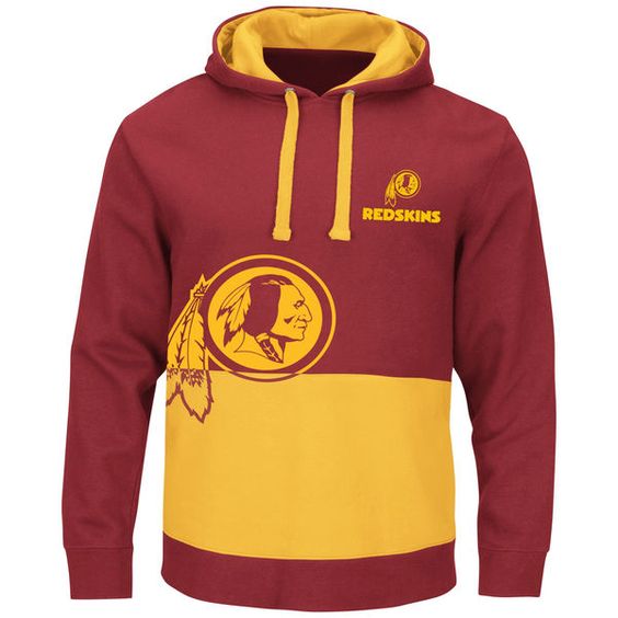 Washington Redskins Red All Stitched Hooded Sweatshirt
