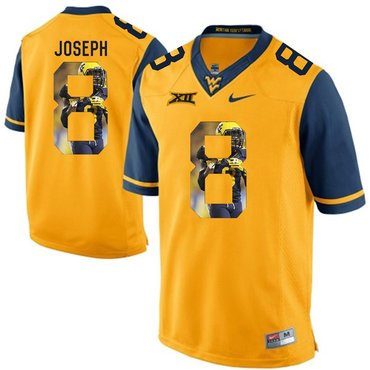 West Virginia Mountaineers Gold Karl Joseph College Football Portrait Jersey