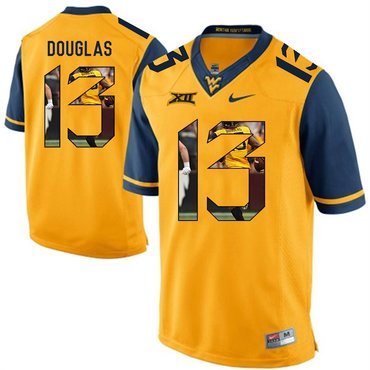West Virginia Mountaineers Gold Rasul Douglas College Football Portrait Jersey