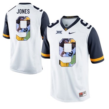 West Virginia Mountaineers White Adam Jones College Football Portrait Jersey