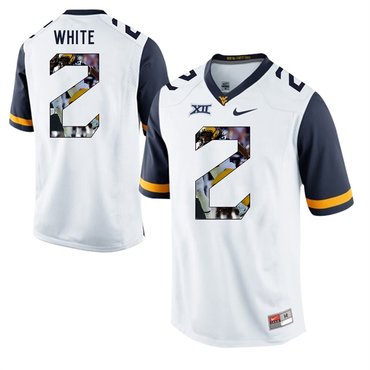 West Virginia Mountaineers White Ka'Raun White College Football Portrait Jersey
