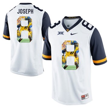 West Virginia Mountaineers White Karl Joseph College Football Portrait Jersey