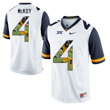 West Virginia Mountaineers White Kennedy McKoy College Football Portrait Jersey