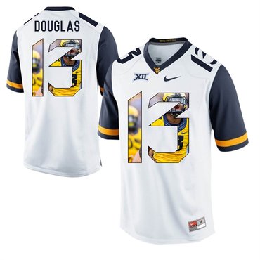 West Virginia Mountaineers White Rasul Douglas College Football Portrait Jersey