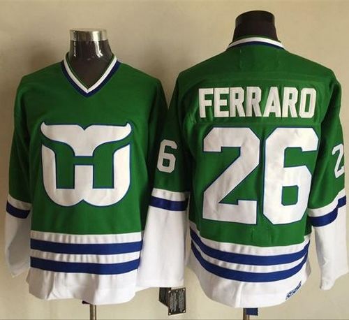 Whalers #26 Ray Ferraro Green CCM Throwback Stitched NHL Jersey Whalers #26 Ray Ferraro Green CCM Throwback Stitched NHL Jersey