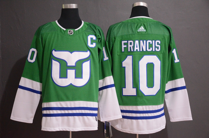 Whalers 10 Ron Francis Green Adidas Jersey Whalers 10 Ron Francis Green Adidas Jersey