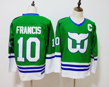 Whalers 10 Ron Francis Green CCM Jersey Whalers 10 Ron Francis Green CCM Jersey