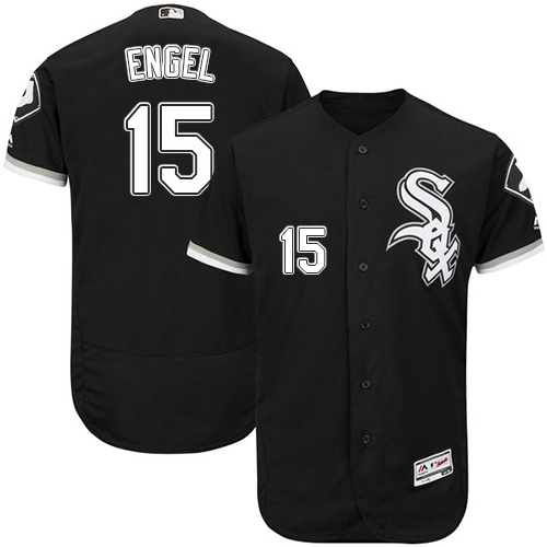 White Sox #15 Adam Engel Black Flexbase Authentic Collection Stitched Baseball Jerseys