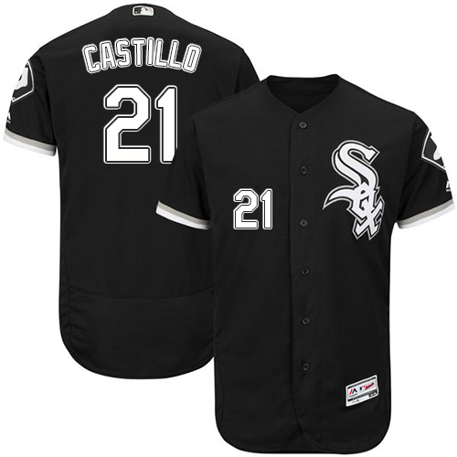 White Sox #21 Welington Castillo Black Flexbase Authentic Collection Stitched Baseball Jersey
