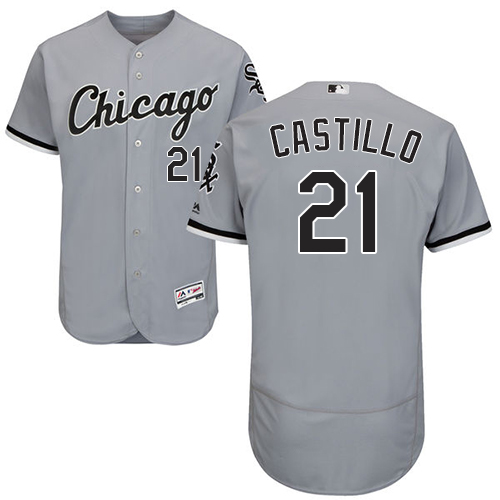 White Sox #21 Welington Castillo Grey Flexbase Authentic Collection Stitched Baseball Jersey