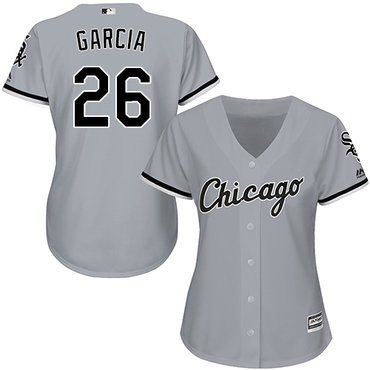 White Sox #26 Avisail Garcia Grey Road Women's Stitched MLB Jersey White Sox #26 Avisail Garcia Grey Road Women's Stitched MLB Jersey