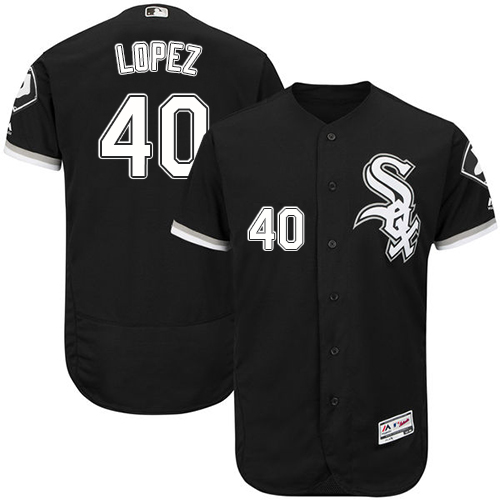 White Sox #40 Reynaldo Lopez Black Flexbase Authentic Collection Stitched Baseball Jerseys