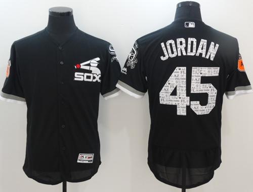 White Sox #45 Michael Jordan Black 2017 Spring Training Authentic Flex Base Stitched MLB Jersey