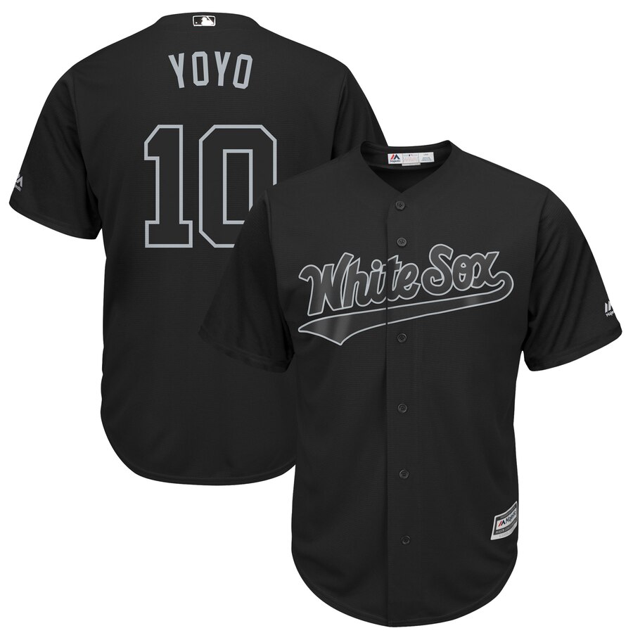 White Sox 10 Yoan Moncada Yoyo Black 2019 Players' Weekend Player Jersey