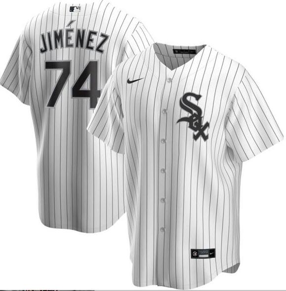 White Sox 74 Eloy Jimenez White 2020 Nike Cool Base Jersey
