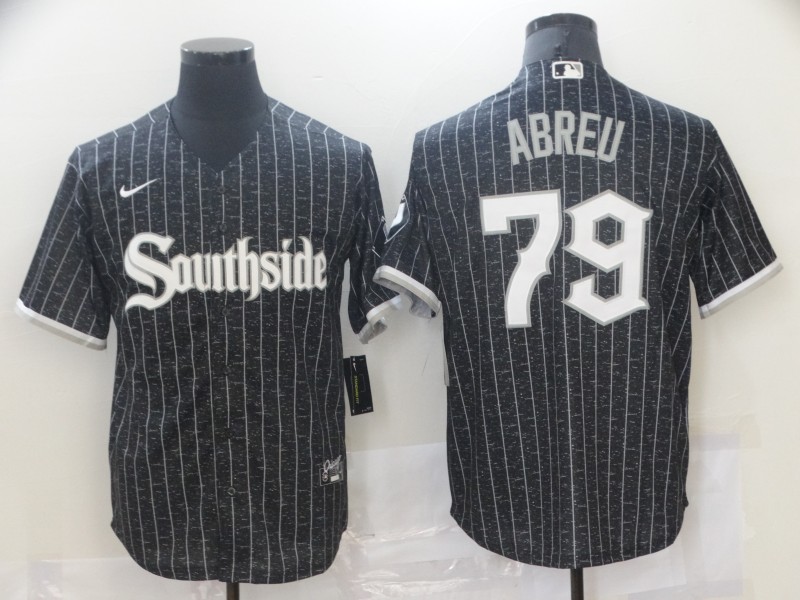 White Sox 79 Jose Abreu Black 2021 City Connect Cool Base Jersey
