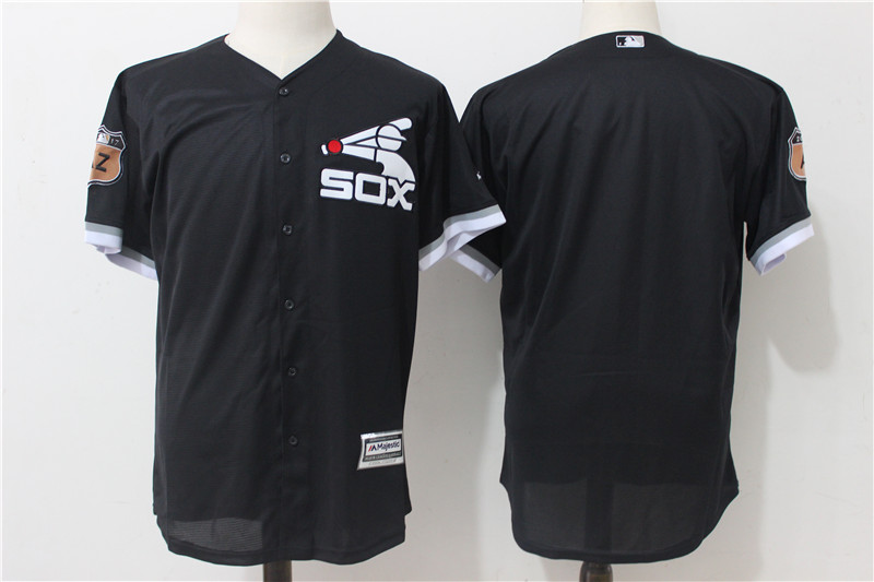 White Sox Blank Black 2017 Spring Training Cool Base Jersey
