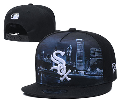 White Sox Team City Logo Black Adjustable Hat YD