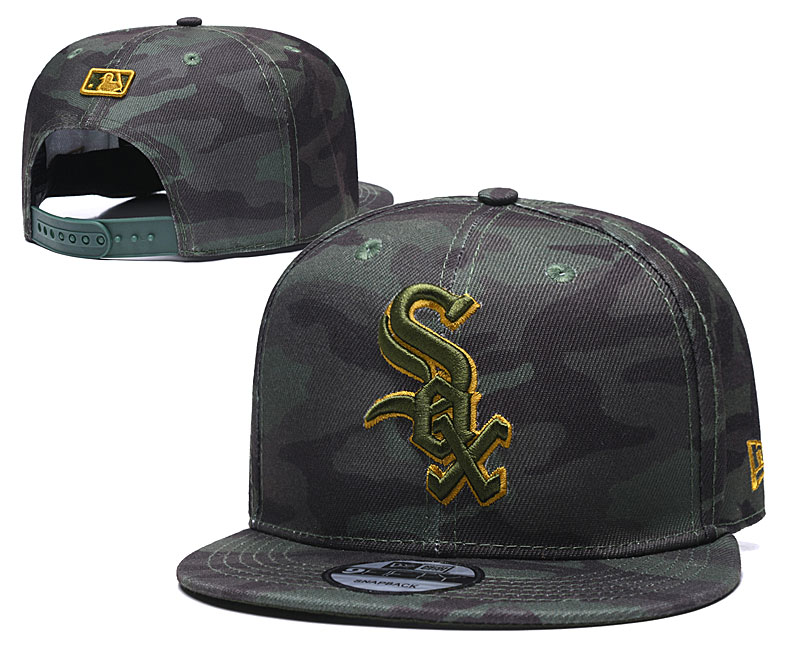 White Sox Team Logo Camo Adjustable Hat TX