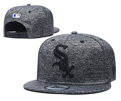 White Sox Team Logo Gray Adjustable Hat TX
