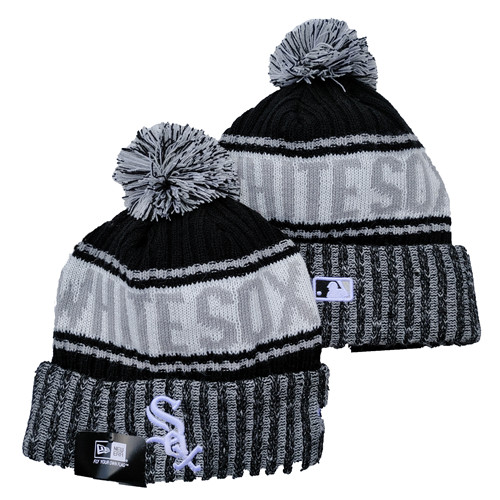 White Sox Team Logo Pom Knit Hat YD White Sox Team Logo Pom Knit Hat YD