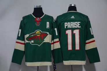 Wild 11 Zach Parise Green Adidas Jersey