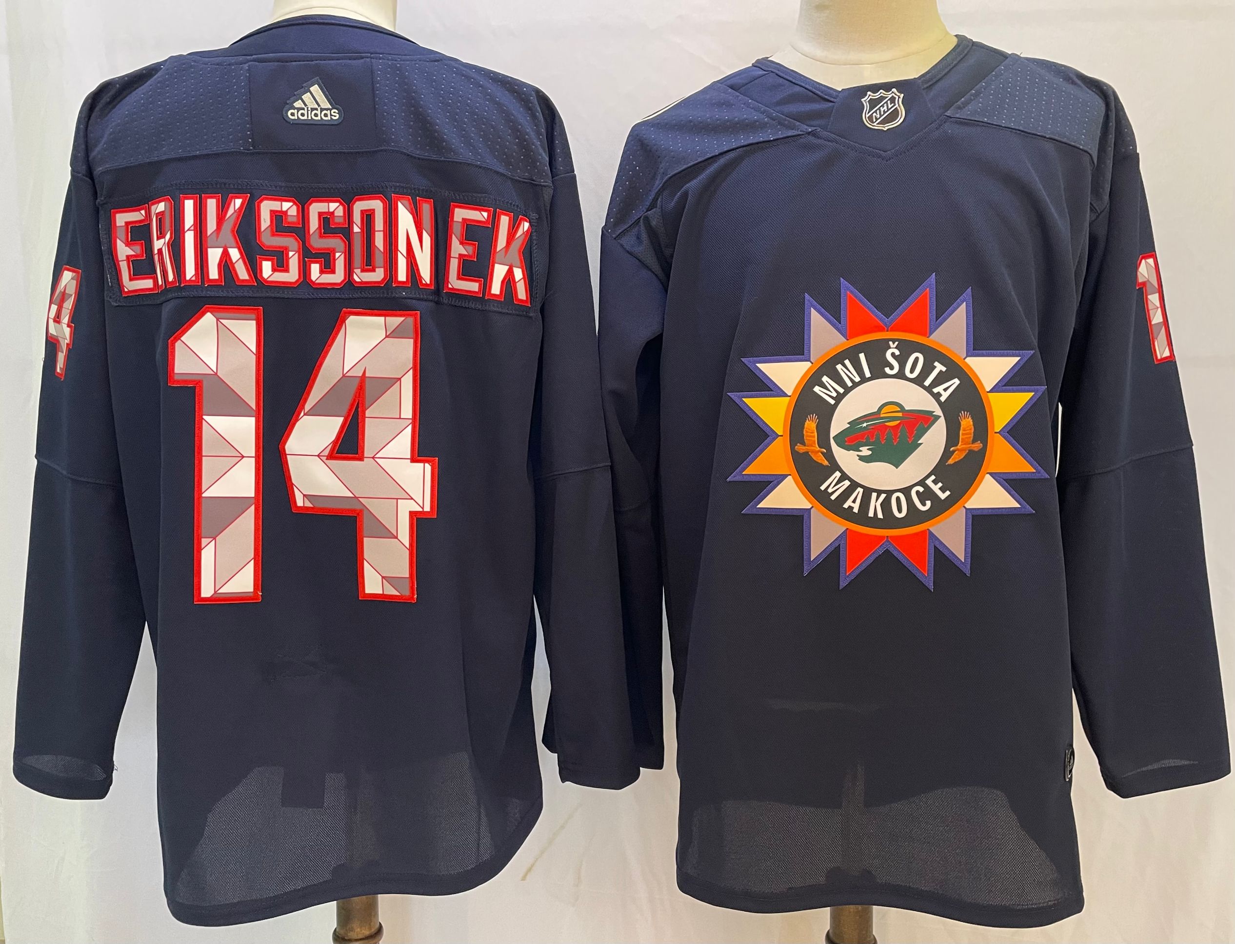 Wild 14 Joel Eriksson Ek Navy 2022 Adidas Jersey Wild 14 Joel Eriksson Ek Navy 2022 Adidas Jersey
