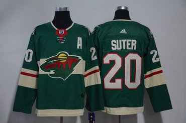 Wild 20 Ryan Suter Green Adidas Jersey