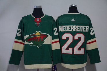 Wild 22 Nino Niederreiter Green Adidas Jersey