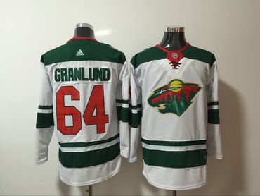 Wild 64 Mikael Granlund White Adidas Jersey Wild 64 Mikael Granlund White Adidas Jersey