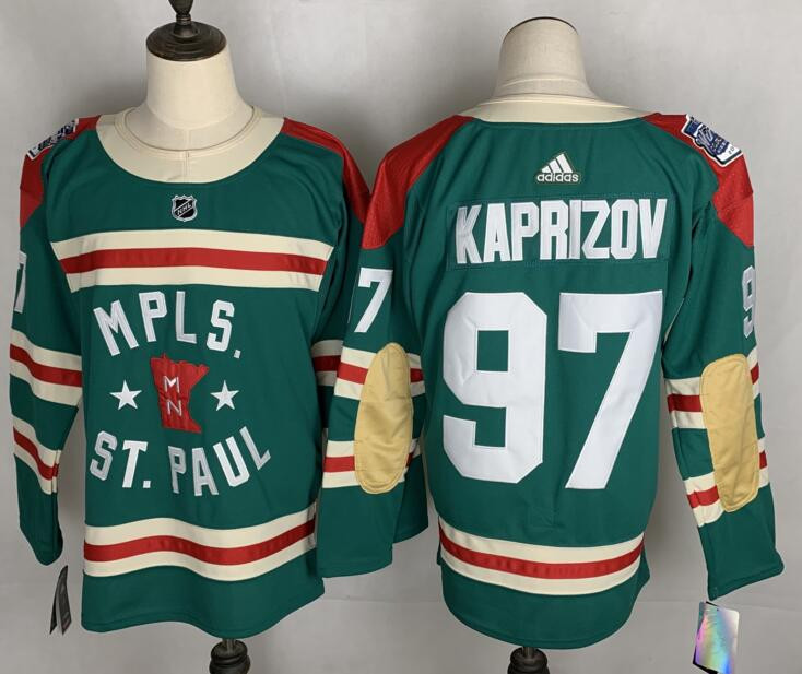 Wild 97 Kirill Kaprizov Green 2022 Winter Classic Adidas Jersey