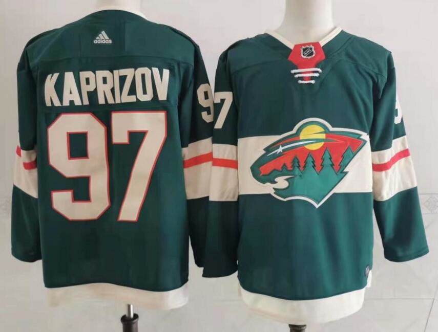 Wild 97 Kirill Kaprizov Green Adidas Jersey