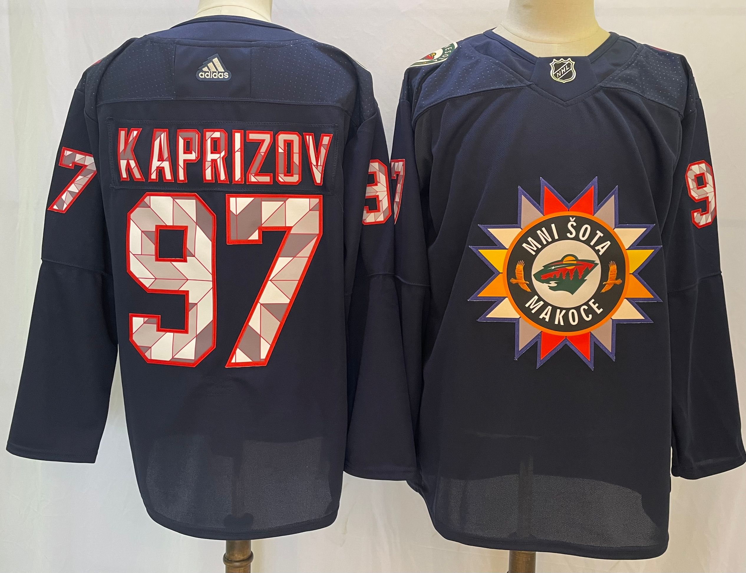 Wild 97 Kirill Kaprizov Navy 2022 Adidas Jersey Wild 97 Kirill Kaprizov Navy 2022 Adidas Jersey