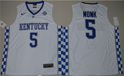 Wildcats #5 Malik Monk White Basketball Elite Stitched NCAA Jersey Wildcats #5 Malik Monk White Basketball Elite Stitched NCAA Jersey