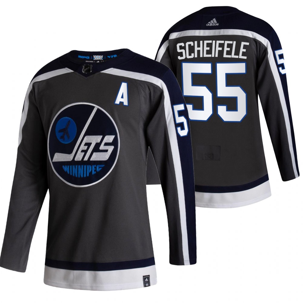 Winnipeg Jets #55 Mark Scheifele Black Men's Adidas 2020-21 Reverse Retro Alternate NHL Jersey Winnipeg Jets #55 Mark Scheifele Black Men's Adidas 2020-21 Reverse Retro Alternate NHL Jersey