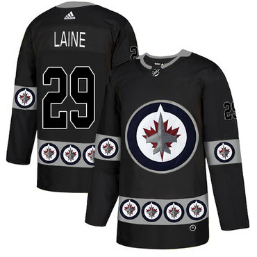 Winnipeg Jets 29 Patrik Laine Black Team Logos Fashion Adidas Jersey Winnipeg Jets 29 Patrik Laine Black Team Logos Fashion Adidas Jersey