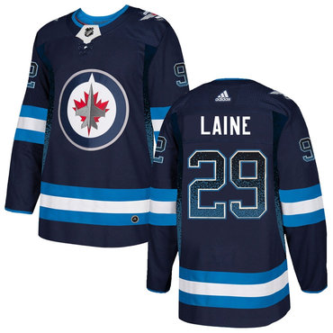 Winnipeg Jets 29 Patrik Laine Navy Drift Fashion Adidas Jersey