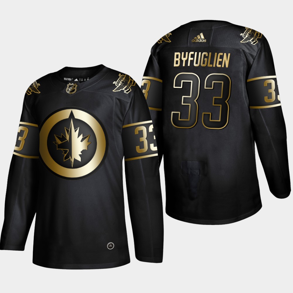 Winnipeg Jets 33 Dustin Byfuglien Black Gold Adidas Jersey Winnipeg Jets 33 Dustin Byfuglien Black Gold Adidas Jersey