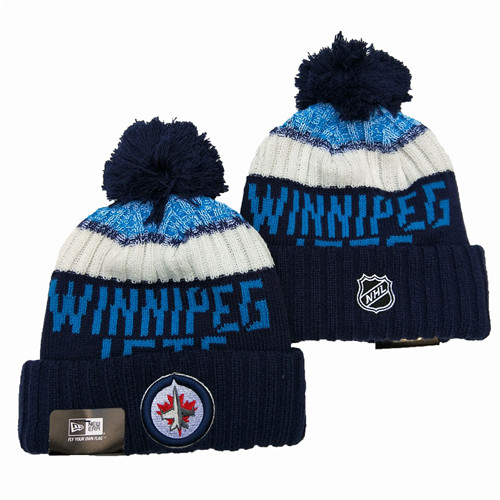 Winnipeg-Jets Team Logo Pom Knit Hat YD Winnipeg-Jets Team Logo Pom Knit Hat YD